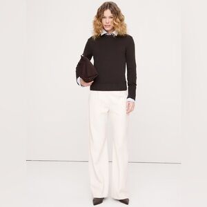 NEW! Banana Republic High Rise Wide Leg Drapey Ponte Pull on Pant - 🩷 875490